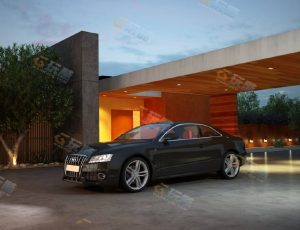 现代时尚汽车场景V10Blender模型