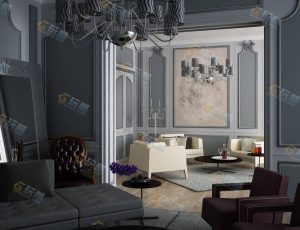 北欧风格卧室Blender模型