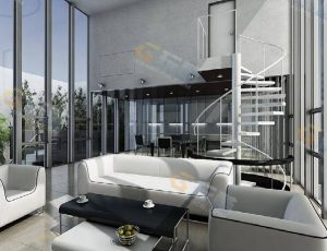 复式客厅Blender模型