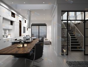 复式套房Blender模型