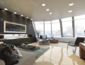 富人高层套房室内Blender模型