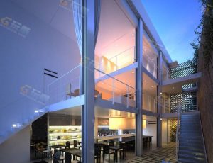 高档休闲餐厅Blender模型