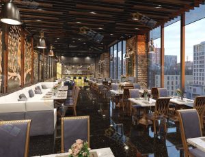 高楼餐厅Blender模型