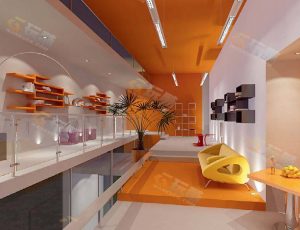 怀旧风格室内客厅Blender模型