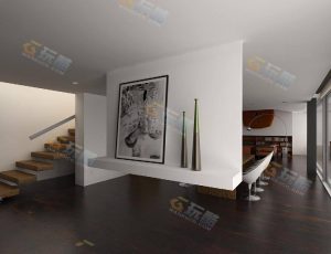 家庭走廊大厅Blender模型