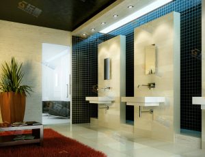 酒店公共厕所Blender模型