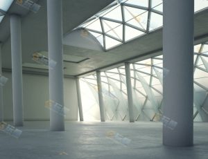 空旷艺术展览室Blender模型