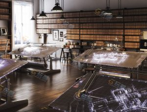 科学研究室Blender模型