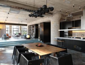 宽敞时尚大套房Blender模型