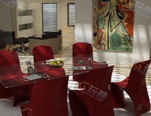 老式大客厅Blender模型