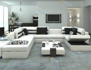 欧式宽敞大客厅Blender模型