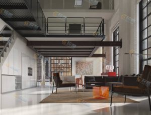 普通设计工作室Blender模型