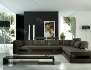 时尚简约风格客厅Blender模型