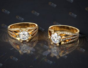 水晶戒子Blender模型