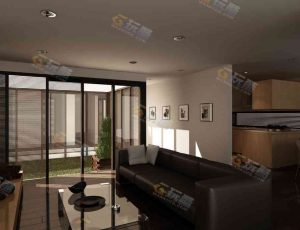 温馨大客厅Blender模型