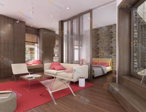 小清新风格卧室Blender模型