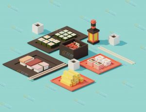 low poly低多边形卡通场景4-Blender工程源文件