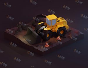 low poly低多边形卡通场景8-Blender工程源文件