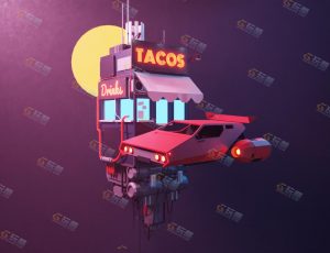 low poly低多边形卡通场景33-Blender工程源文件