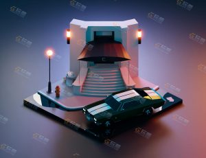 low poly低多边形卡通场景35-Blender工程源文件