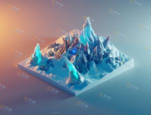 low poly低多边形卡通场景40-Blender工程源文件