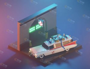 low poly低多边形卡通场景48-Blender工程源文件