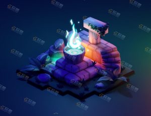 low poly低多边形卡通场景77-Blender工程源文件