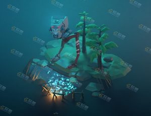 low poly低多边形卡通场景81-Blender工程源文件