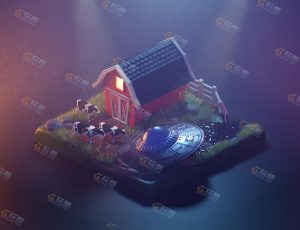 low poly低多边形卡通场景96-Blender工程源文件