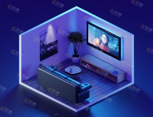 low poly低多边形卡通场景97-Blender工程源文件