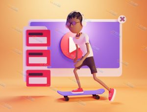 low poly低多边形卡通场景103-Blender工程源文件