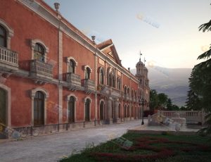 墨西哥老建筑Blender模型