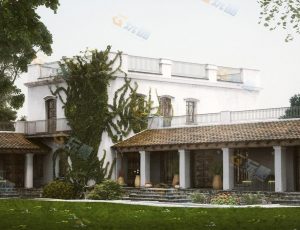 墨西哥庄园别墅Blender模型