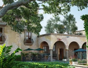 墨西哥庄园休闲区Blender模型