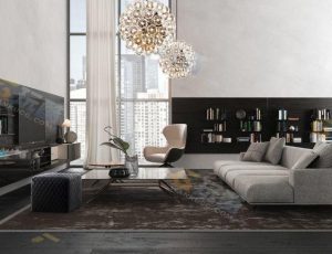 高档客厅C4D模型