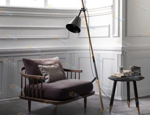 书房角落C4D模型