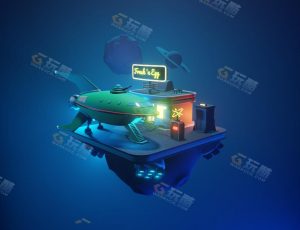 low poly低多边形卡通场景75-Blender工程源文件