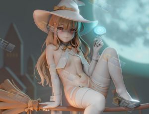 性感可爱女巫Blender模型