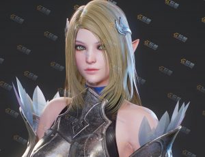 女精灵骑士Blender模型