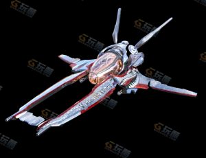 超级赛博飞机Blender模型