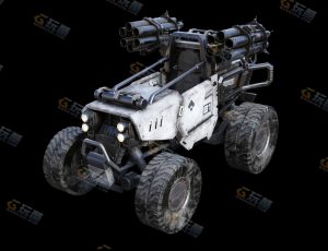 废土风大炮车Blender模型