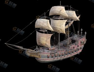 海盗船Blender模型