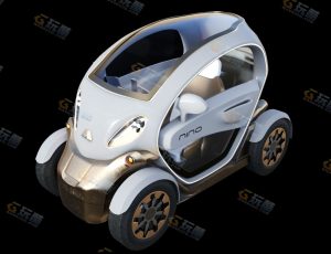 科技迷你车Blender模型