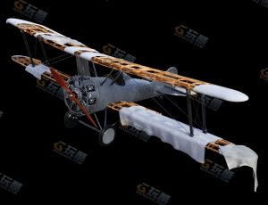 老式飞机Blender模型