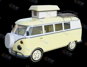 旅行车Blender模型