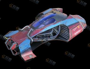 赛博飞机车Blender模型