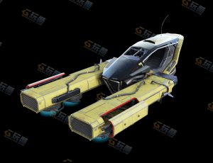 赛博朋克高科技单人驾驶飞机Blender模型