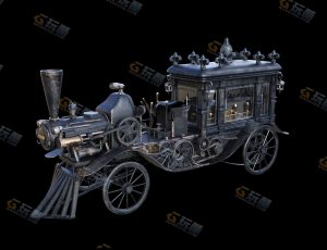 蒸汽朋克古典火车Blender模型