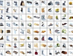 厨房器械用品Blender模型