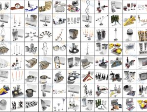 西式厨房器械用品Blender模型